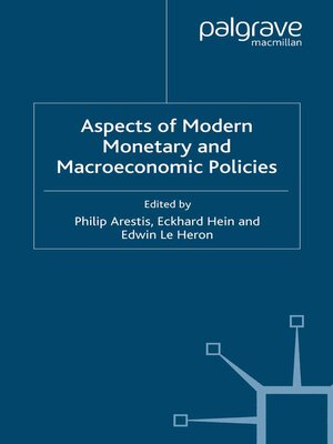 cover image of Aspects of Modern Monetary and Macroeconomic Policies